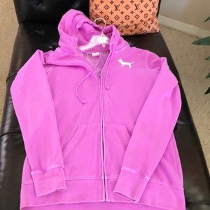 PINK lavender hoodie jacket